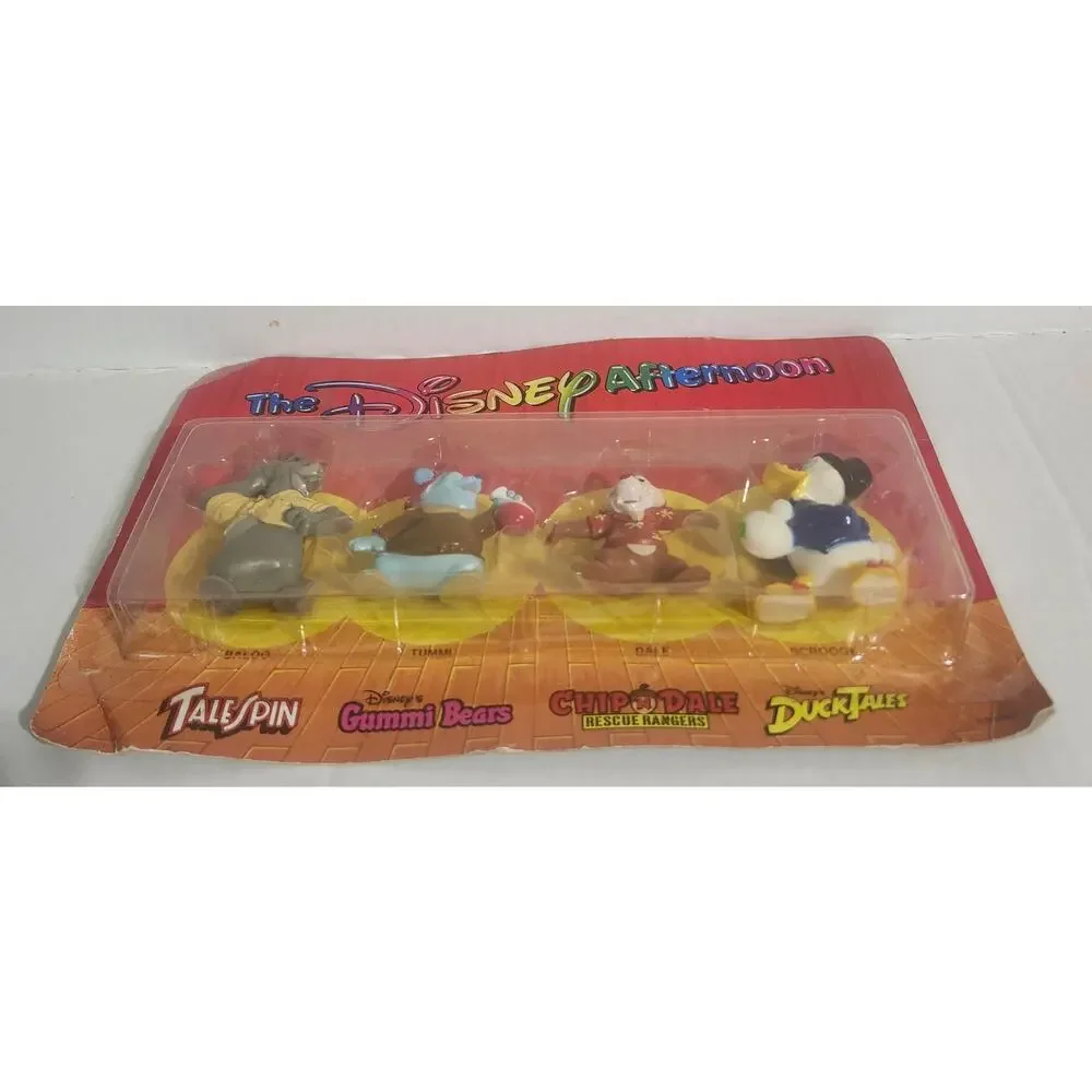 Vintage Kellogg's Disney Afternoon 4 Figure Set Baloo Dale Scrooge Tummi
